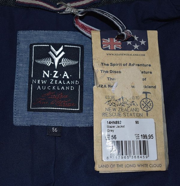 New Zealand Auckland NZA Blazer Gr.56 Jacket Sakko Anzugsakko Jackett 30101804