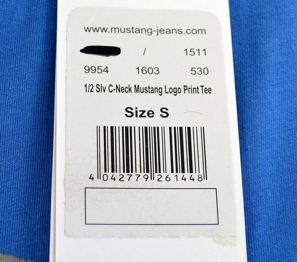Mustang Unisex T-Shirt Gr.S Regular Fit Mustang Shirt T-Shirts Shirts 1-1325