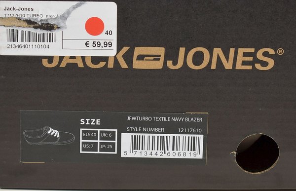 Jack & Jones Herren Sneaker Gr.40 Laufschuhe Marken Herren Schuhe 23061902