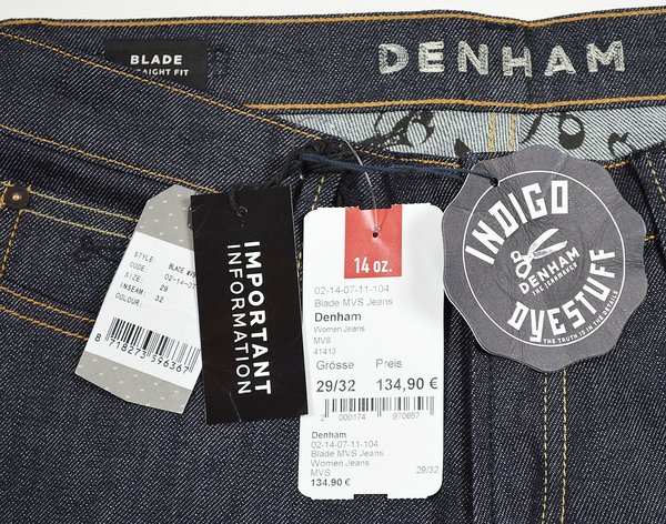 Denham Straigh Fit Jeans Hose Marken Jeanshosen Damen Jeans Hosen 1-071