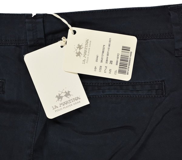 La Martina Damen 3/4 Reithose Kurzhose W28 Bermuda Short Jeans Hosen 20-1350