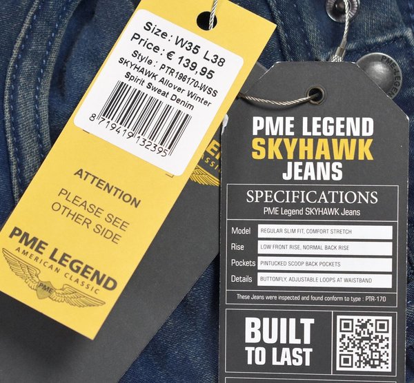 PME Legend Skyhawk Jeans PTR196170-WSS W35L38 Herren Jeans Hosen 3-060