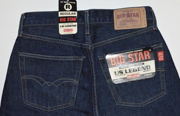 Big Star Jeans Hose W30L34 (27/34) Herren Damen Marken Jeans Hosen 22031506