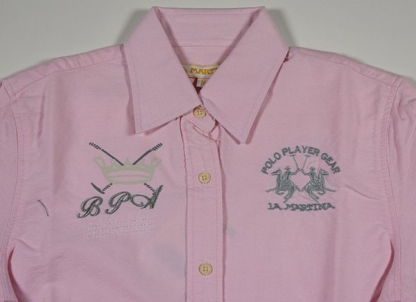 La Martina Mädchen Hemd Bluse G-23 Gr.14 / 164 Mädchen Blusen Hemden 1-004