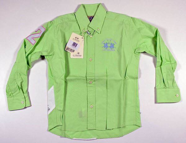 La Martina Kinder Hemd LM-G7 Gr.6 116 Marken Kinder Hemden Shirts 3-004