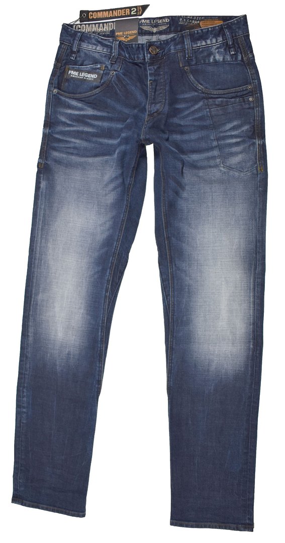 PME Legend Commander-2 Jeans PTR985-DPB Stretch Jeanshosen Herren Jeans Hosen 2-1287