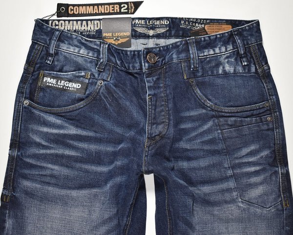 PME Legend Commander-2 Jeans PTR985-DPB Stretch Jeanshosen Herren Jeans Hosen 2-1287