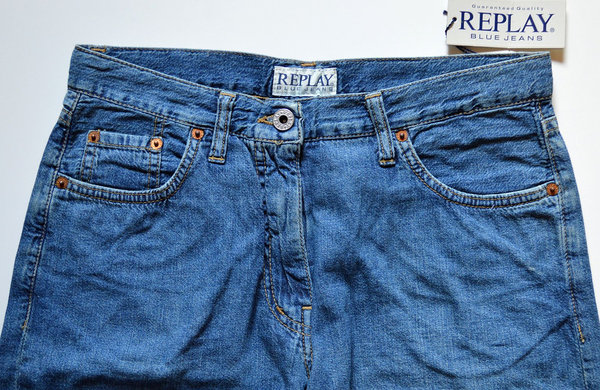 Replay Sommer Jeans Hose Replay Blue Jeans Marken Jeans Hosen 29061422
