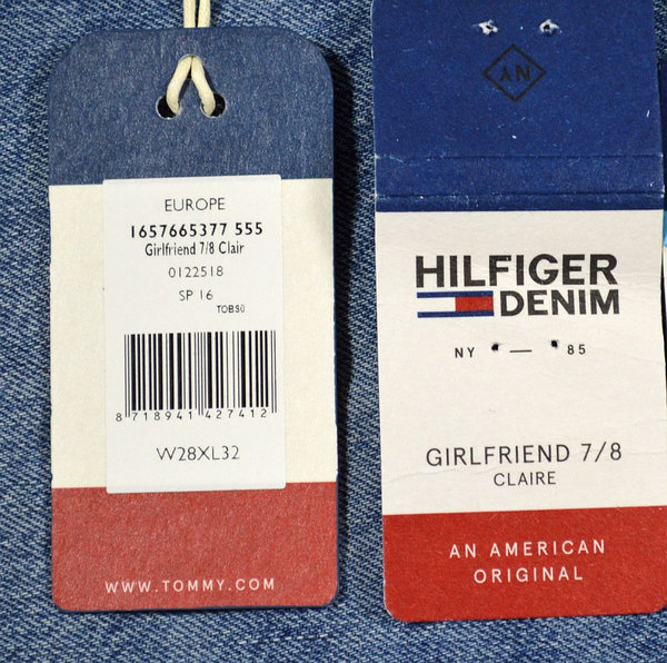 Tommy Hilfiger Denim Girlfriend 7/8 Claire Damen Jeans Hosen 3-1259