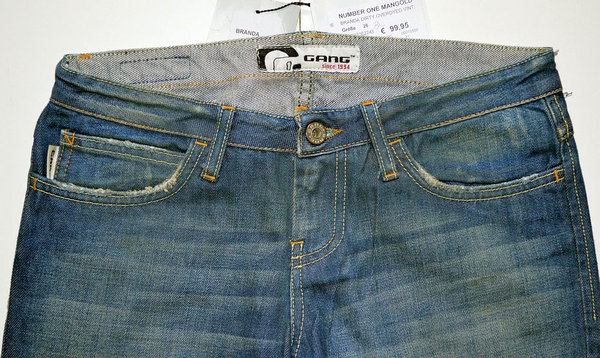 GANG Damen Jeans Hose Gr.26 (W26L34) Marken Damen Jeans Hosen 11041401