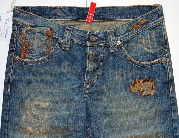 MET Damen Jeans Hose Gr.30 (W30L34) Marken Damen Jeans Hosen 41041406