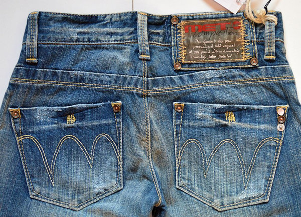 MET Damen Jeans Hose Gr.25 (W25L32) Marken Damen Jeans Hosen 43041400
