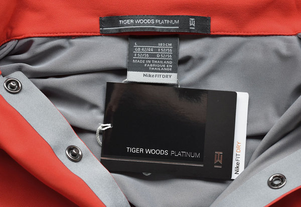 Nike Dri-FIT Tiger Woods Gefüttertes Herren Poloshirt Gr.L Shirt Shirts 7-013